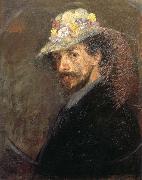 James Ensor Self-Portrait with Flowered Hat France oil painting reproduction